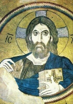 Fresk z XI wieku  Christ the Saviour (Pantokrator)
